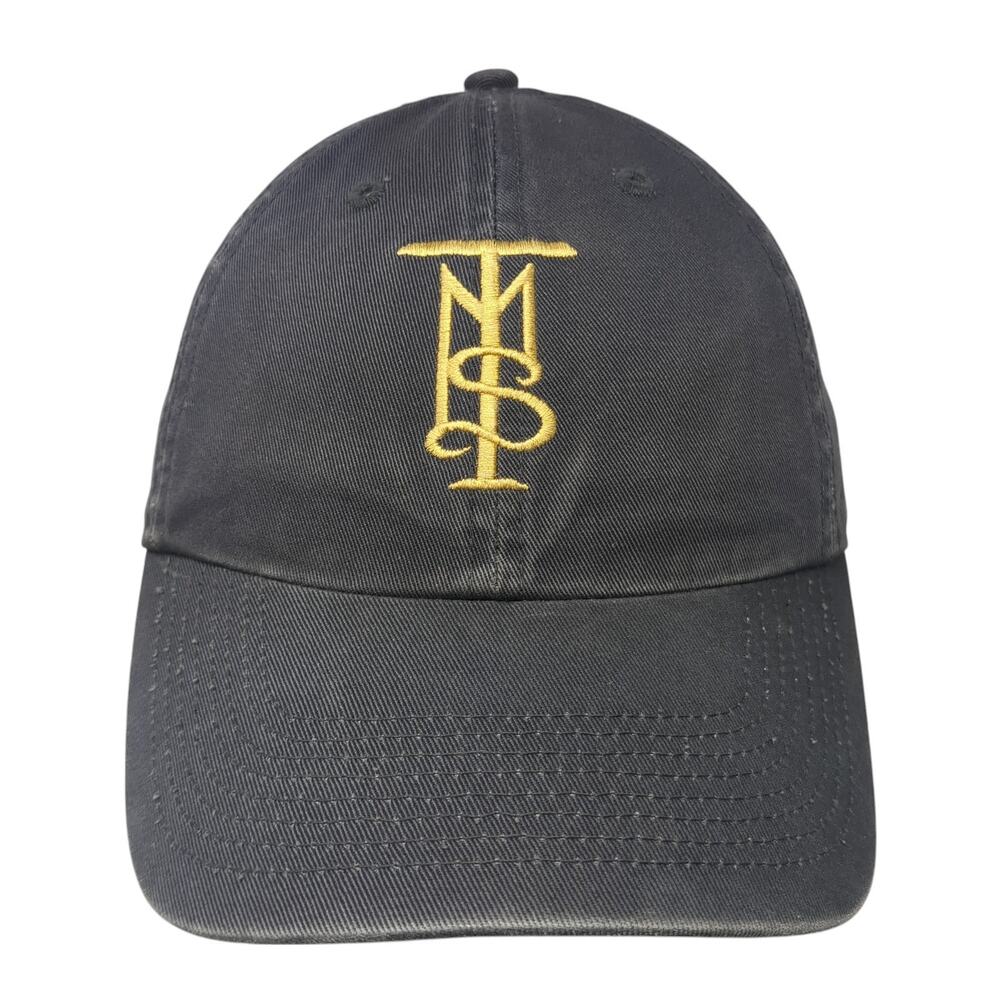 TMS Slideback Baseball Cap Gray One Size Adjustable Embroidered Dog Daze